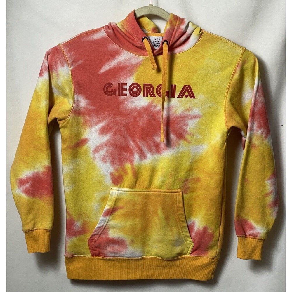 Creative Apparel Concepts Women's Sz S  GEORGIA Tie Dye LS Sweatshirt Hoodies